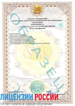 Образец сертификата соответствия (приложение) Тверь Сертификат OHSAS 18001